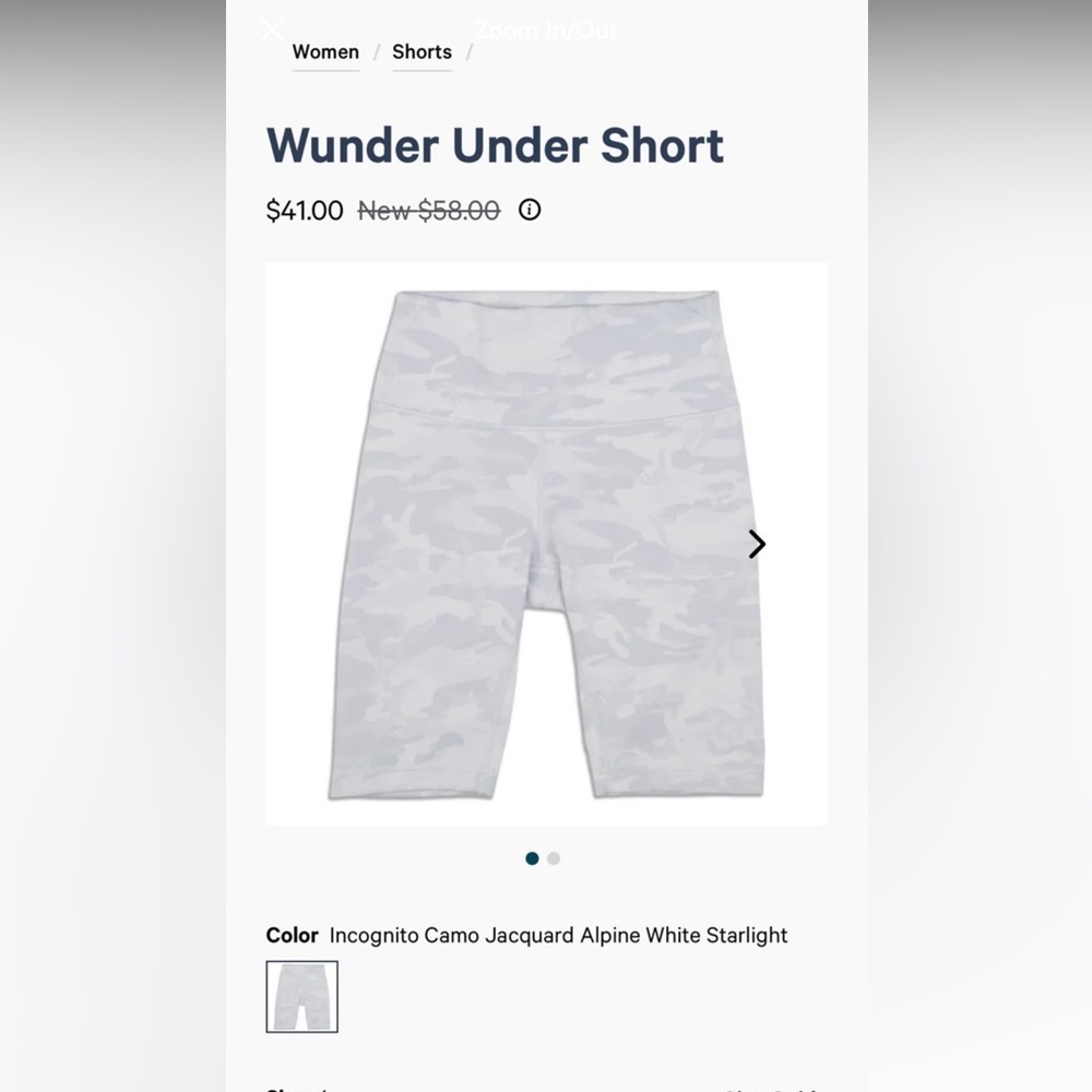 Lululemon Wunder Under Shorts